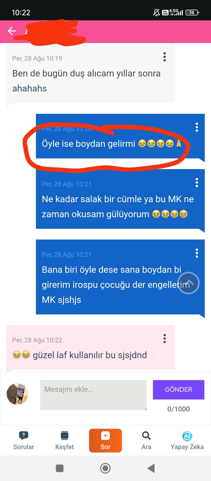 Hiç bu cümleyi kullandınız mı birisine 😉?
