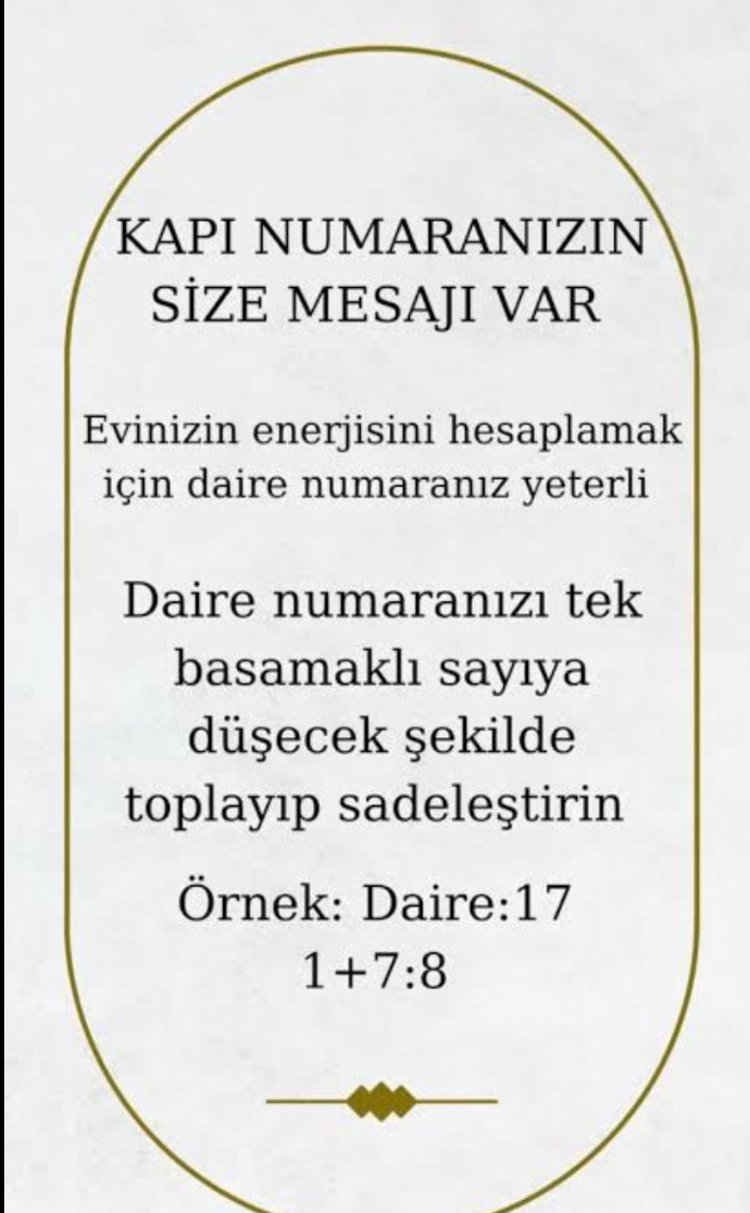Kapı numaranız hangi enerjiyi taşıyor?