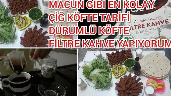 Çiğ köfte mi kahve mi?