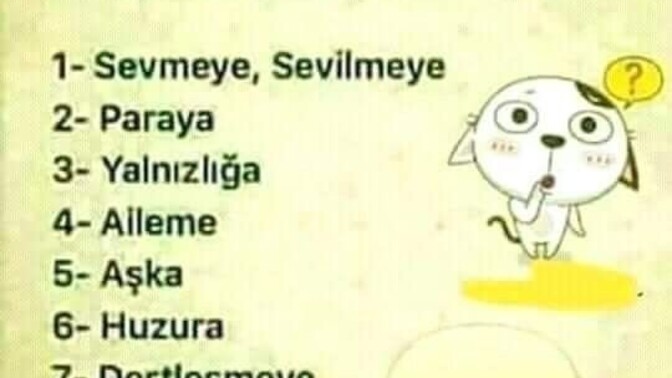 Hangisine daha çok ihtiyacın var?
