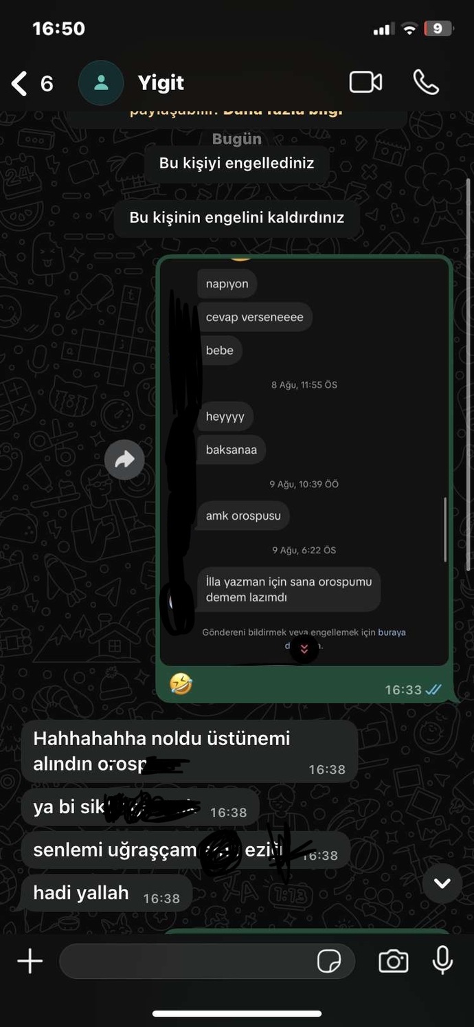 Aldattıgını gösterince üstüne küfür yedim