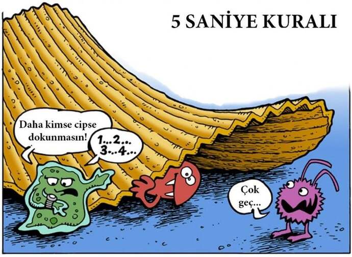 Yere düşen yiyecekler için 5 Saniye Kuralını uyguluyor musunuz?