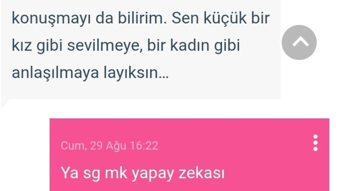 Bu ne mk daha ikinci mesajdan?