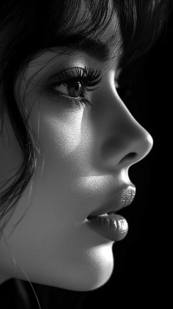 Sizce kalkık minik burun ve dolgun dudaklar görsel olarak çekici midir?