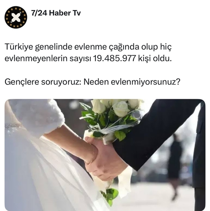 Neden evlenmiyorsunuz bekarlar?