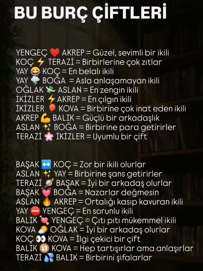 Hangi burçla çift oluyorsunuz?