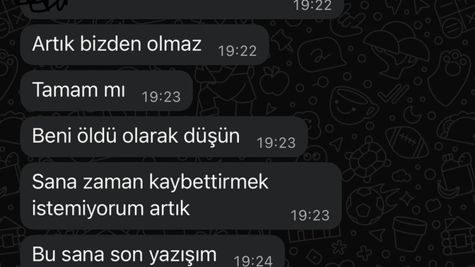 Bunları yazan eski sevgili tam mi soğumuştur?