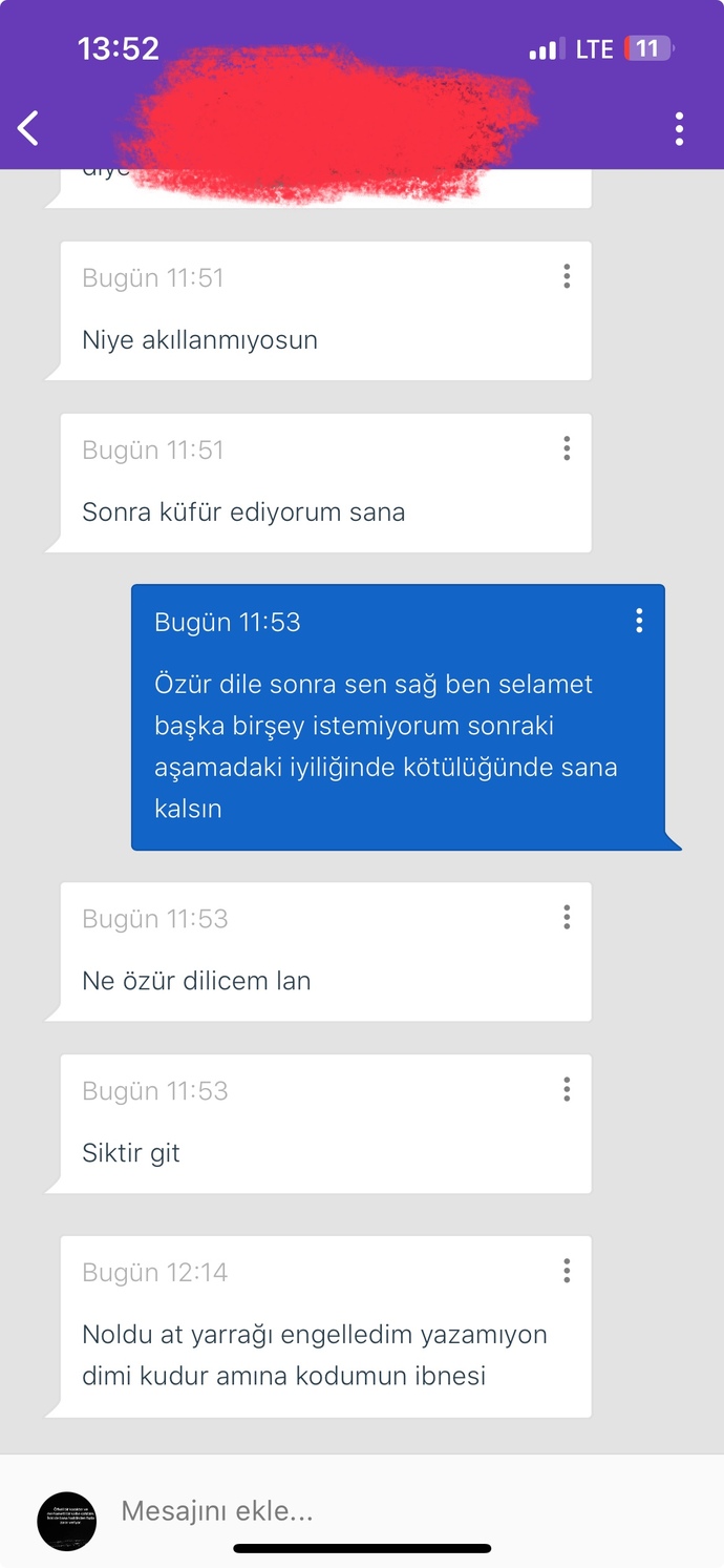Küfür ettikten sonra engelleyip kaçan insan nasıl bir karaktere sahiptir?