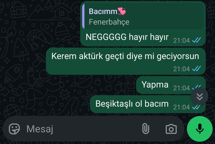 Kerem aktürk gitti diye arkadaşımda peşinden gidiyor yardım edinskwkksks?