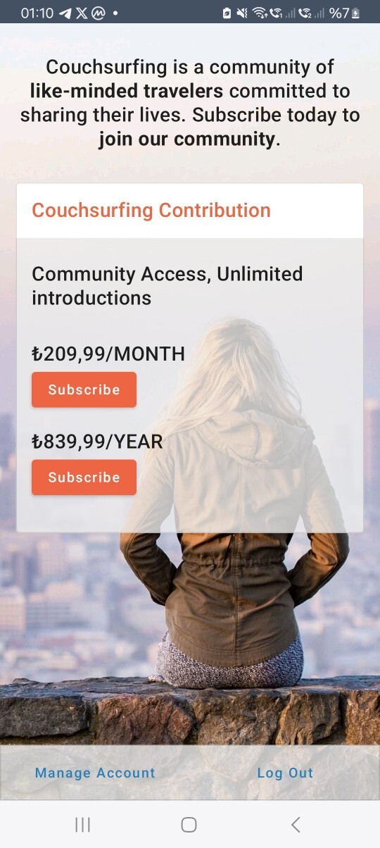 Gezgin uygulaması Couchsurfing için yıllık 839,99₺ ödeme çıktı, sizce değer mi?