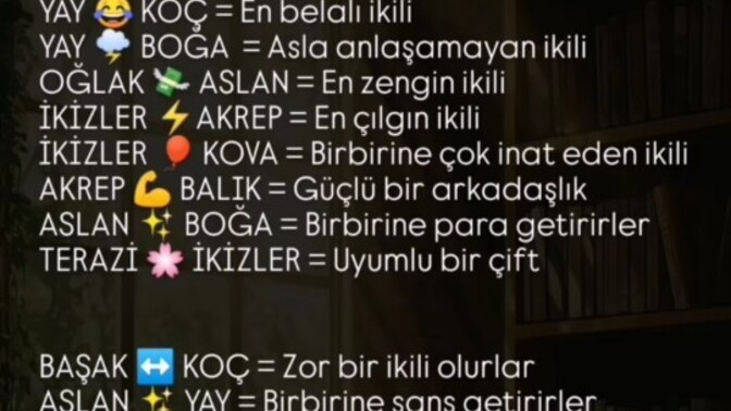 Hangi burcun insanıyla çift olmak isterdin?