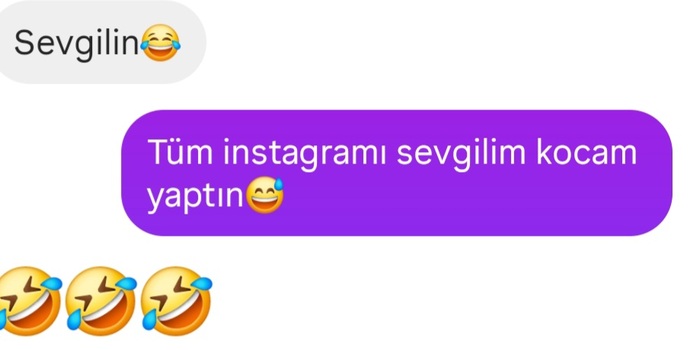 Her gün instagramda reels atıp bu senin sevgilin bu kocan diyen arkadaşınız var mı varsa tepkiniz ne olurdu😃?