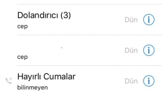 Telefon rehberinde kayıtlı en garip isim ne?