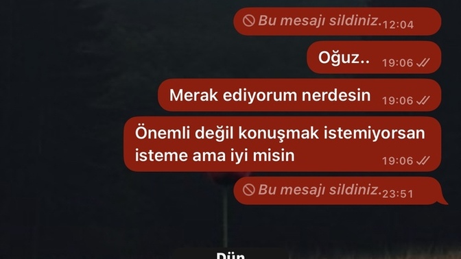 Geçen ki sorumdan beri hala durum bu.. kafayı sıyırıcam başına iş mi geldi?
