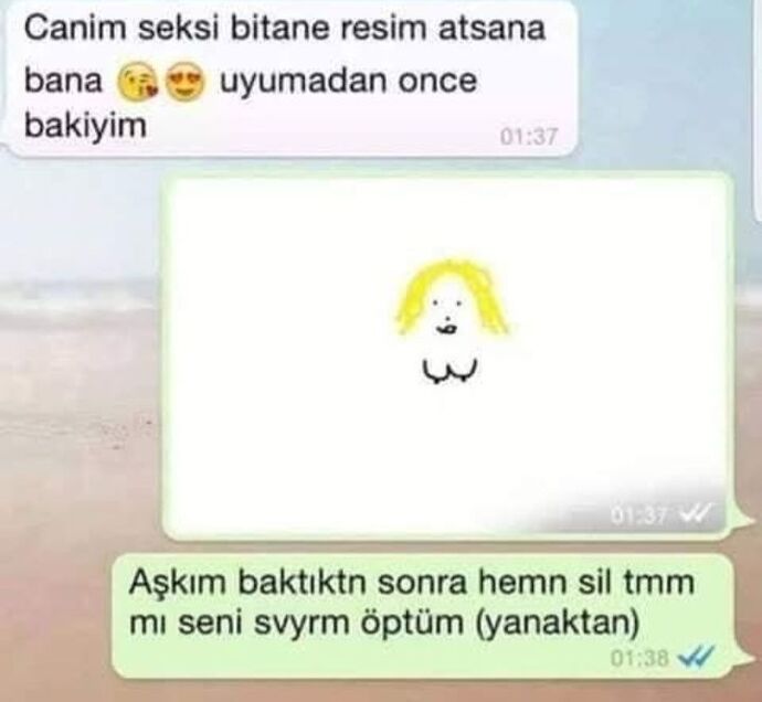 Flörtünüze/eşinize/sevgilinize resim atarmısını?