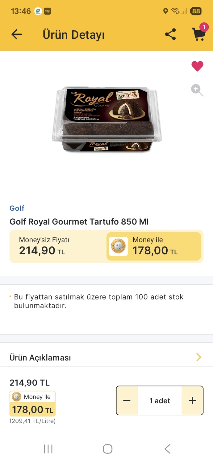 Dondurmaya 178 TL verilir mi, çok pahalı of🥹?