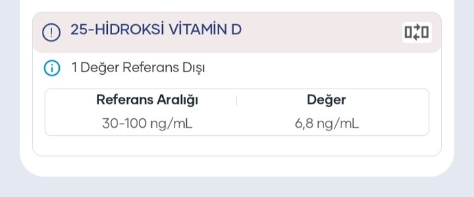 Bu vitamın degerlerı ısrarla yukselmıyor sebbeı ne?