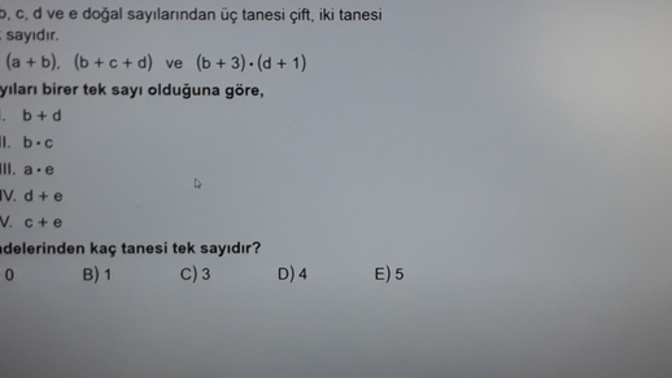 Bu matematik sorusunu yapabilir misiniz?