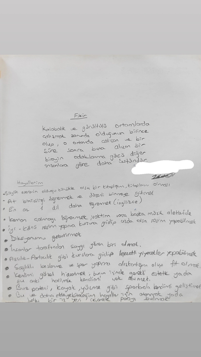 İçinizin içini yediği keşke gerçeklesse bir an önce dediğiniz hedefiniz ne?