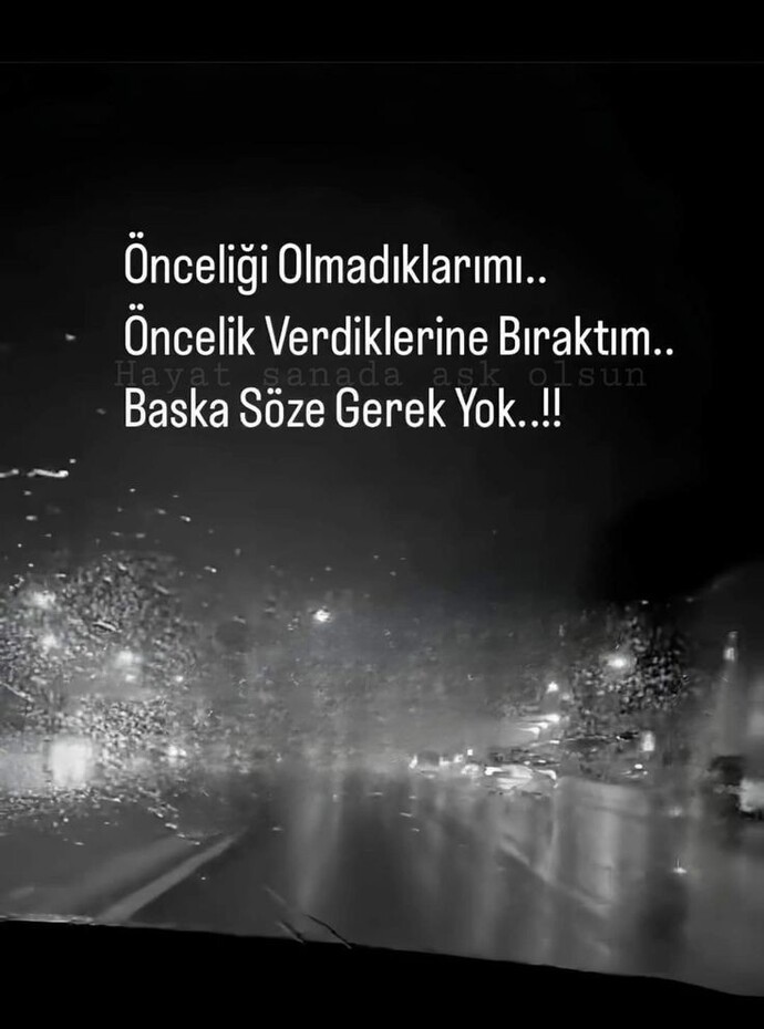 Birinin önceliğimisin yoksa değilmisin?