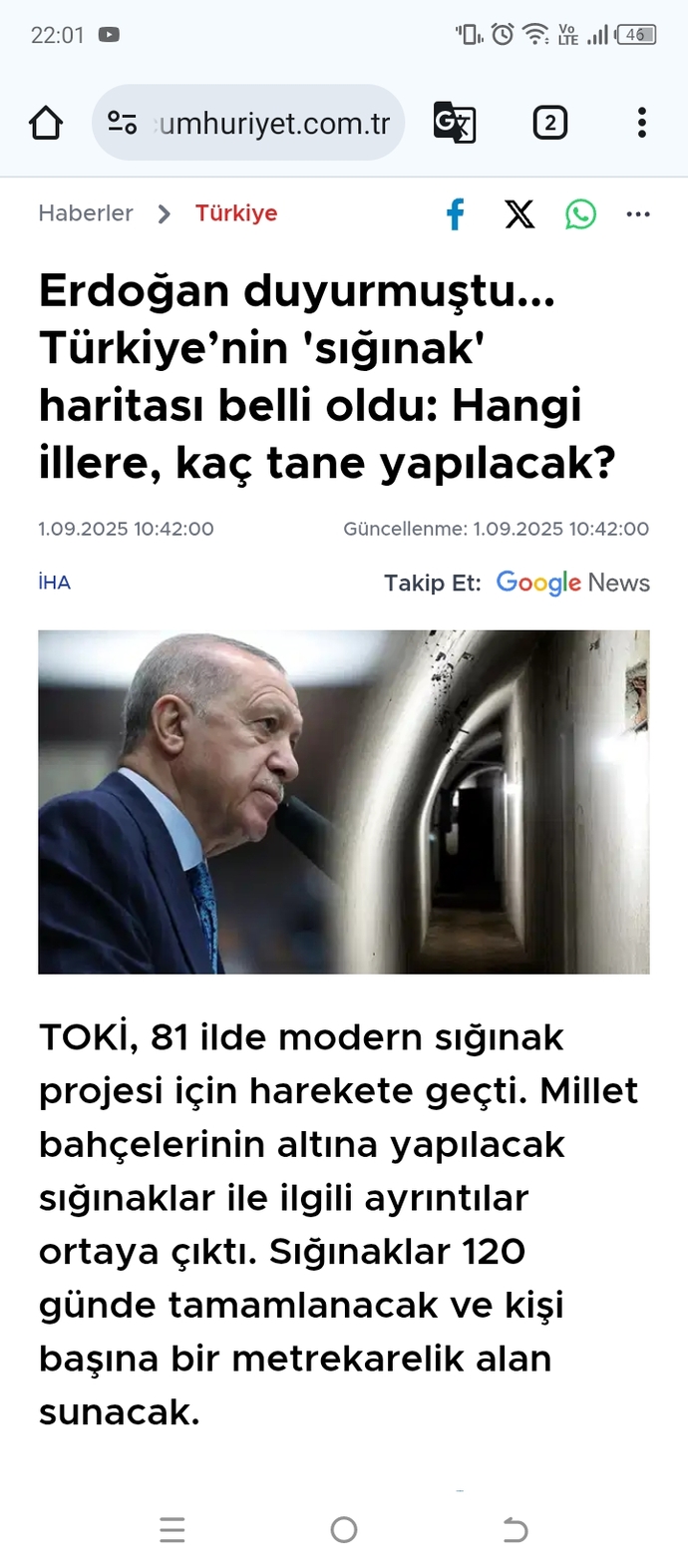 81 ile sığınak inşa edilecekmiş sizce gereklimi?