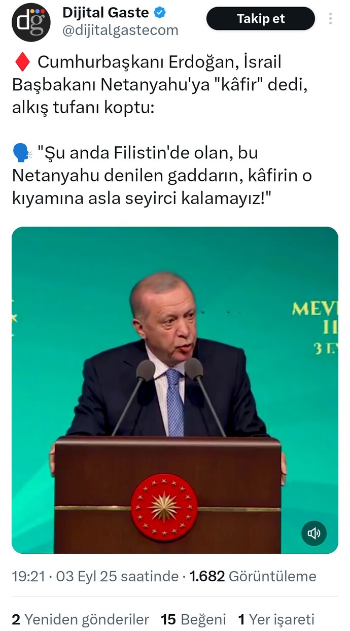 Nüfusu 90 milyona yaklaşan bir ülkenin başkanının insanlara kâfir diye hakaret etmesini doğru buluyor musunuz?