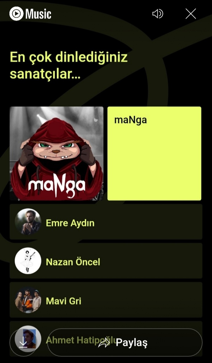 En çok dinlediğiniz sanatçılar hangileri?