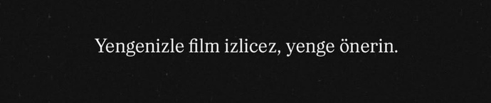 Yengenizle film izleyeceğiz bilin bakalım ne eksik 😂?