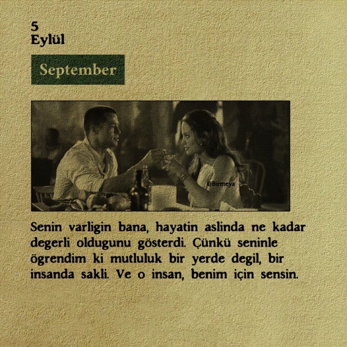 Mutlulugumun sende sakli oldugunu biliyor musun?