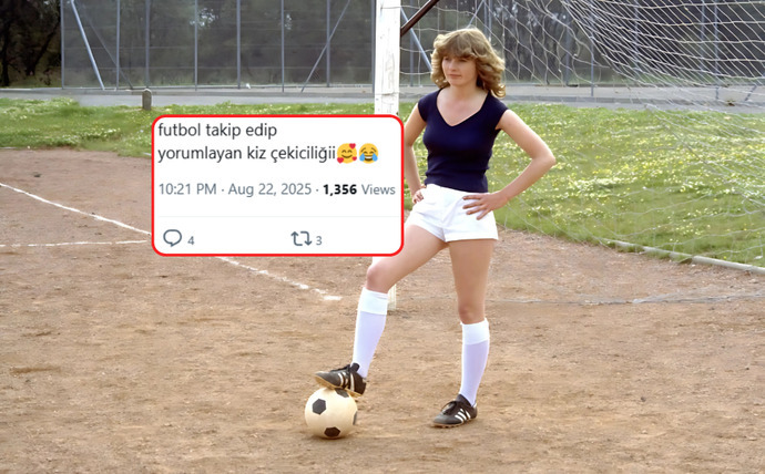 Futbol takip eden kız 1-0 önde midir?