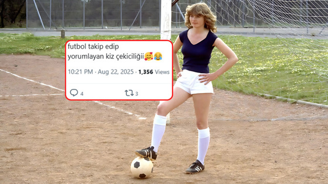 Futbol takip eden kız 1-0 önde midir?
