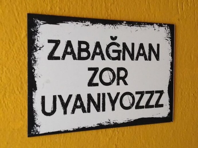 Zabağnan zor uyanır mısın?