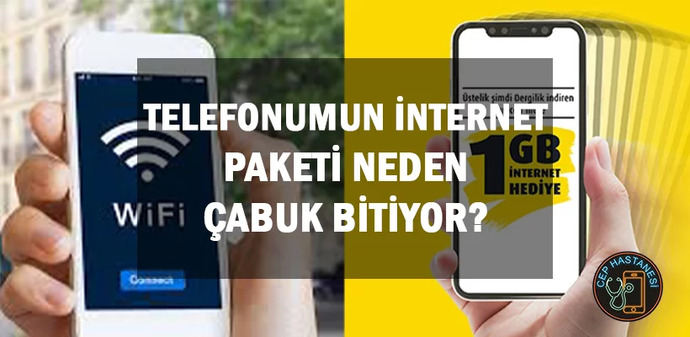 İnternet 🛜 paketiniz çabuk bitiyor mu?