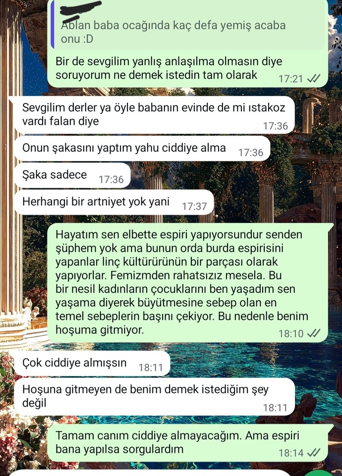 Bu cümleye takılmakta haksız mıyım?