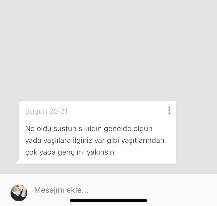 Konusmak istediginiz birine ilk mesajınız ne olur?