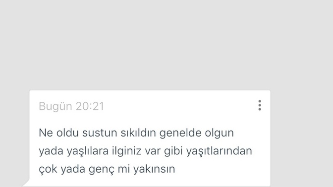Konusmak istediginiz birine ilk mesajınız ne olur?
