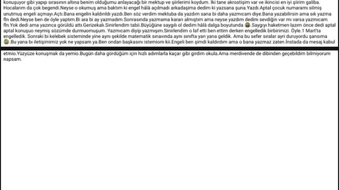 BİRİ NAÇİZANE VAKTİNİ AYIRIP UZUN Bİ KONU OLSA DA YARDIMCI OLUR MU BANA ÇOK RİCAAA EDİYORUM?