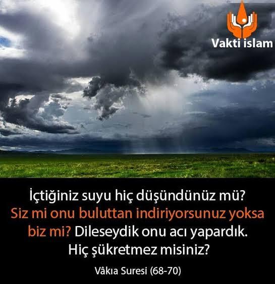 Yagmurun yagmasini saglayan Allah mi yoksa bilim mi?