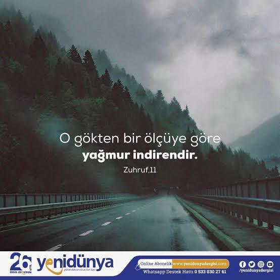 Yagmurun yagmasini saglayan Allah mi yoksa bilim mi?