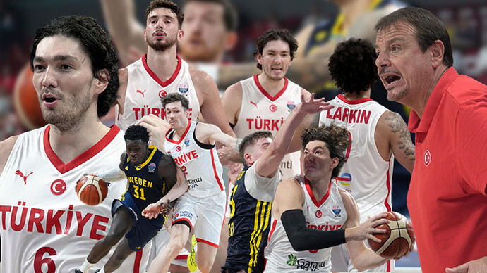 Eurobaskete 12 dev adam çeyrek finalde. Eurobasket 2025 izliyor musunuz🇹🇷?