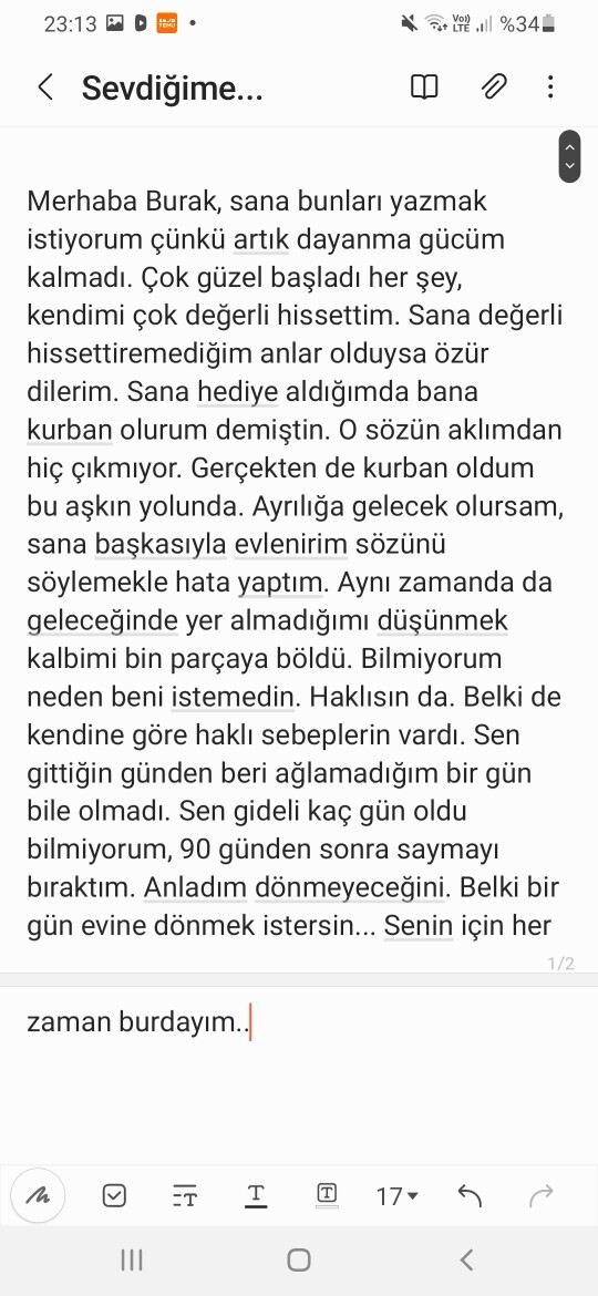 Sizce ona bu mesajı atsam mı?