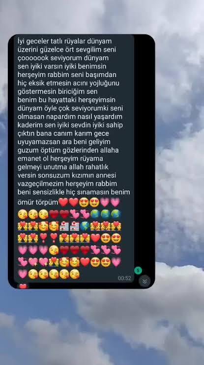 Iyi geceler mesajlari alındı mi?