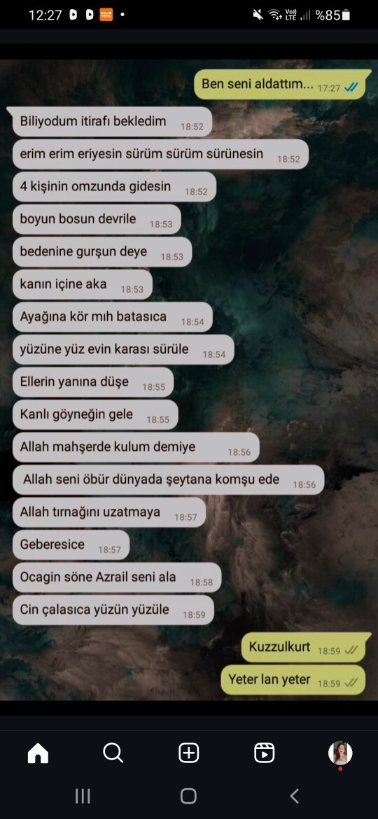Sevgilimi aldattım böyle beddua etti hak ettim mi?