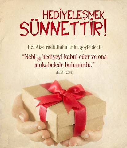 Hediyeleşmekten sevindirik olur musunuz?
