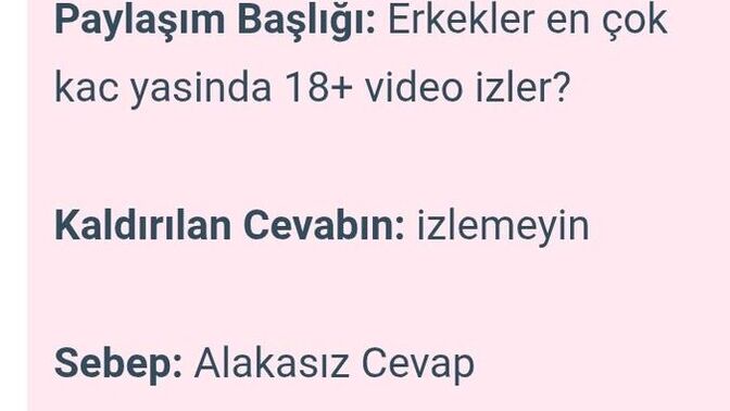 Yahu silecekseniz bari böyle silmeyin böyle de çok komik değil mi?