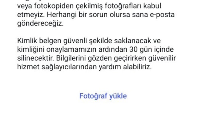 Arkadaşlar hesabım donduruldu kapandi kural ihlali yapmadim kimlik yükle diyor yükleyemiyorum napicam?