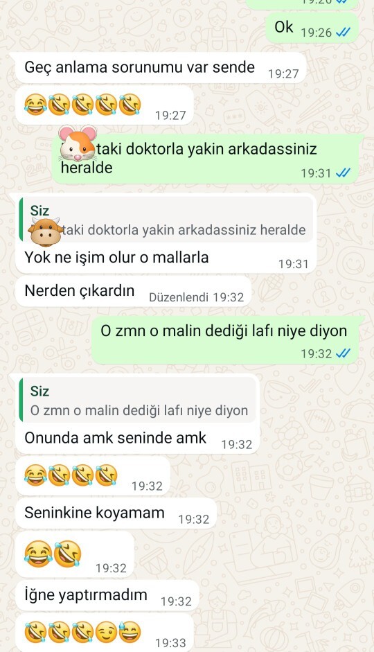 Eski sevgilimin bu konusma tarzı şaka mı?