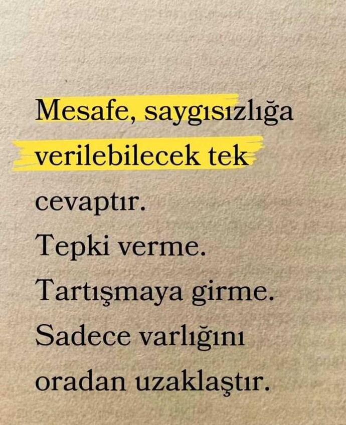 Size saygısızlık yapan birine nasıl karşılık verirsiniz, saygısızlıkla mı yoksa mesafeli kalarak mı?