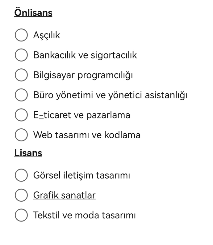 Sizce sınavsız ikinci üniversite için hangi bölüm ve üniyi seçmeliyim?