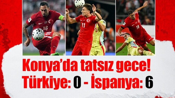 Türkiye İspanya maçı 0 6 oldu?